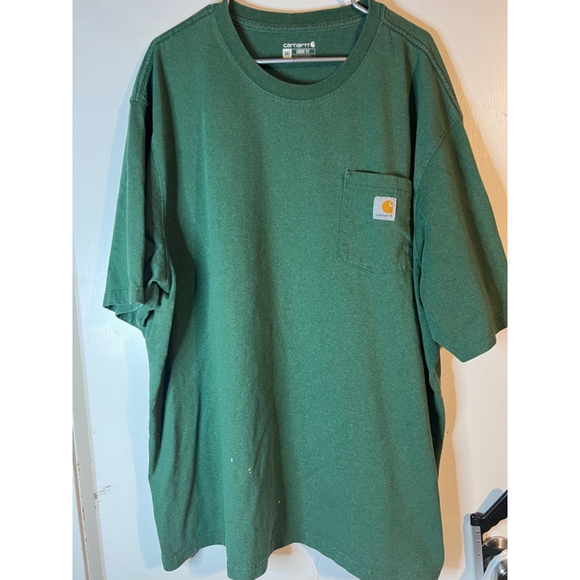Men's Carhartt Green T-Shirt Size 3XL - Picture 1 of 4